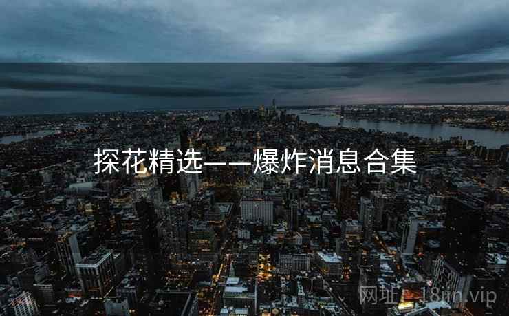 探花精选——爆炸消息合集