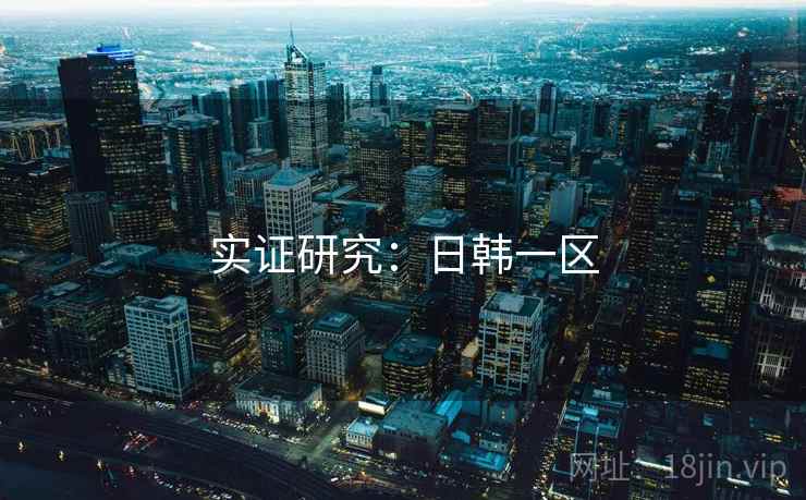实证研究:日韩一区