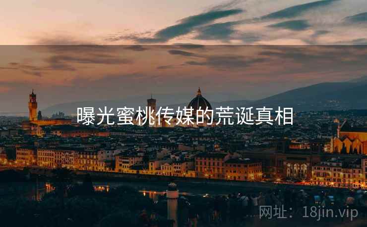 曝光蜜桃传媒的荒诞真相
